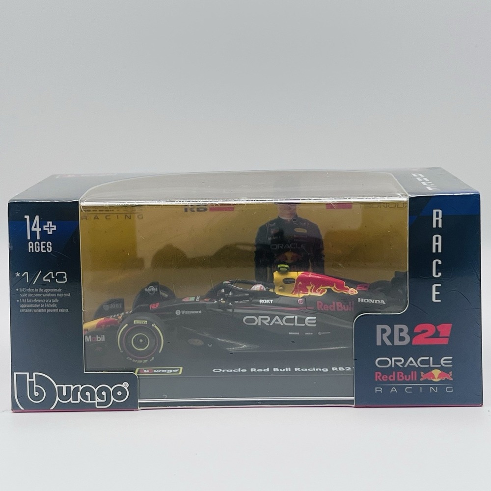 Burago Oracle Red Bull Racing Formula 1 RB21 1:43 Die-cast Race Car HYW46